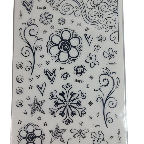 Close to My Heart Rub Ons Z1097 Nature's Ambience 3 Sheets with Applicator NEW - Picture 3 of 5